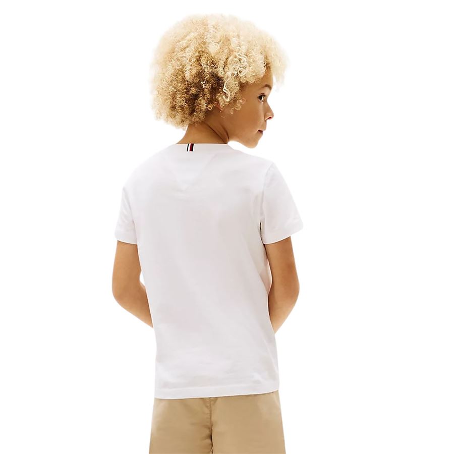 T-shirt con grafica e logo da bambino Tommy Hilfiger | THKB0KB09536YBR
